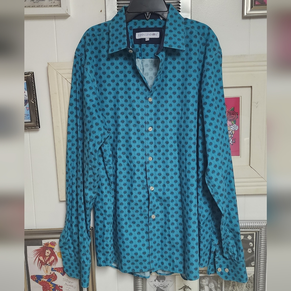 John Lennon button up men's shirt
